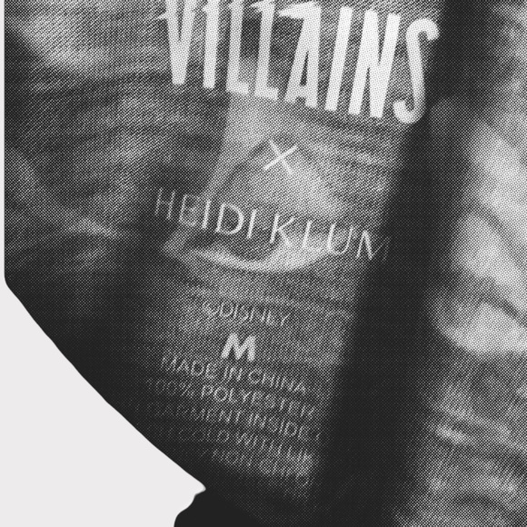 Disney Villains vs Heidi Klum Eyes Boxy Band Tee Shirt New Medium - Picture 3 of 7